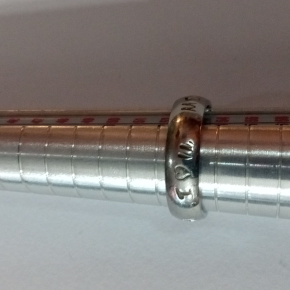 Silver band ring "Michael and Brooklyn" - Picture 4 of 4